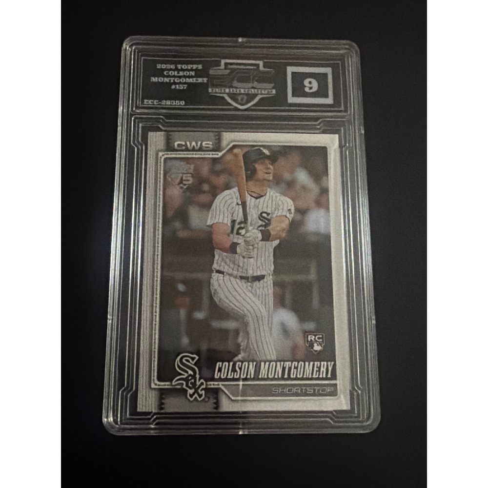 2026 Topps Colson Montgomery #157 Chicago White Sox RC Rookie Card ECC 9 Mint